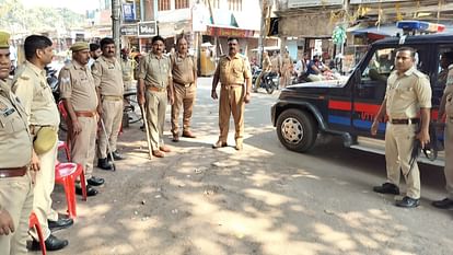 Bahraich Violence Curfew like situation in Maharajganj only uniformed personnel seen in streets