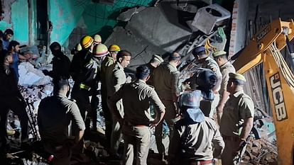 Oxygen Cylinder Blast two-storey house collapsed In bulandshahr up see photos